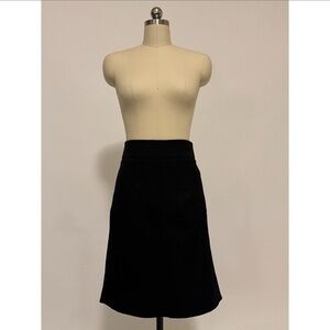 L.A.M.B. Black A-Line Knee-Length Skirt